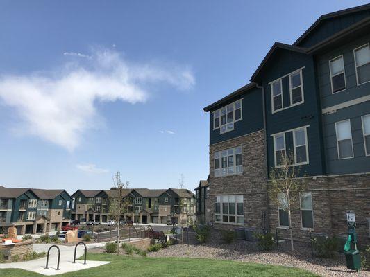 New Asphalt roof on huge multi-family complex