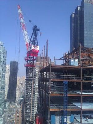 6 days a week construction noise from 7am to 5pm, not to mention the Union Workers air horn protests EVERYDAY on 54th St.