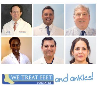 All 6 Dr.s at WeTreatFeet Podiatry