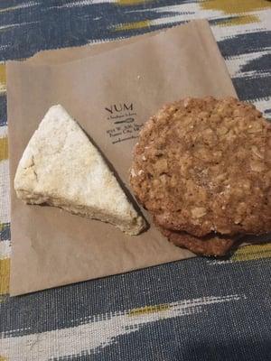 Lavender shortbread and oatmeal cream pie!!