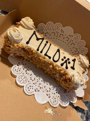 Milo's birthday cake