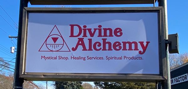 Street sign Divine Alchemy