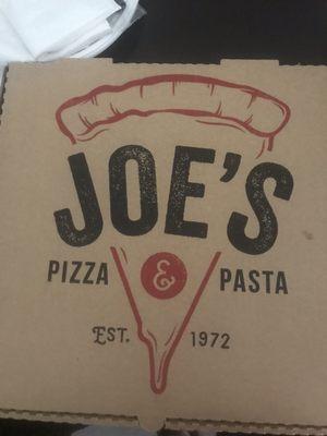 Joe's pizza box