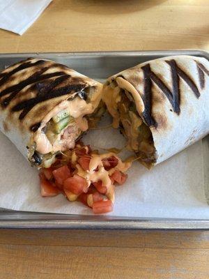 Veggie breakfast burrito