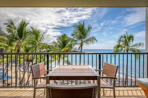 Aston Kona by the Sea 2-Bedroom Oceanfront Balcony View