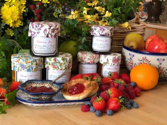 Jars of Jam Served in Polish Pottery