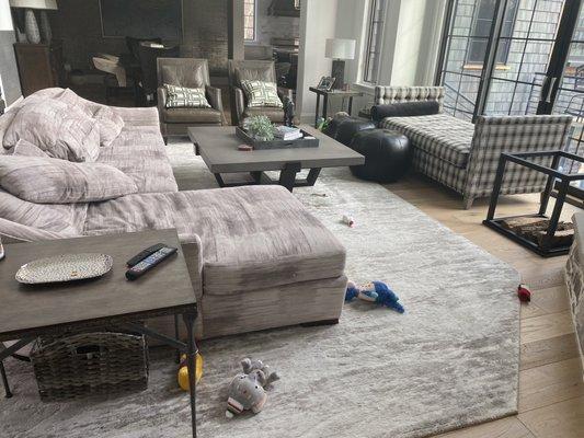 Straighten a couch anyone? Did u vacuum around everything or not at all?