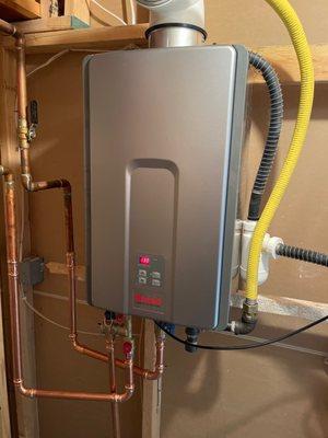 My new Rinnai tankless water heater - thanks to Dale and A Perfect Plumber!!