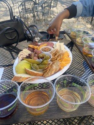 Meat and cheese tray