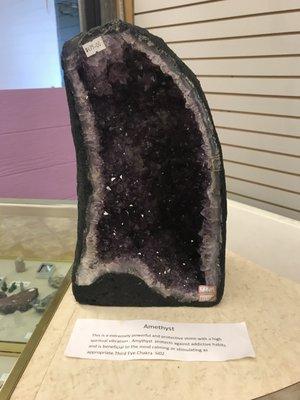 Amythyst geode at Crystal Covepa