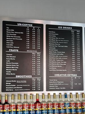 Drink Menu (September 7, 2024)