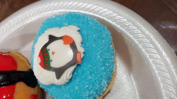 Eatable penguin donut