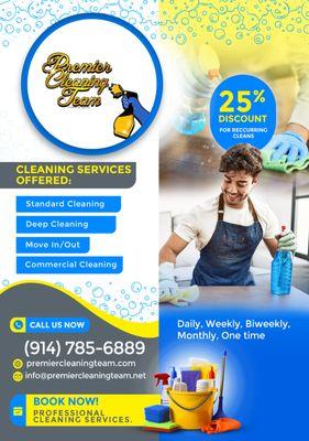 Let us handle the dusting, mopping, and scrubbing, so you can enjoy a cleaner, fresher living space.