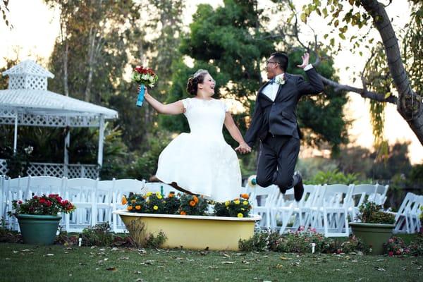 They even do bride & groom in action shots! :D