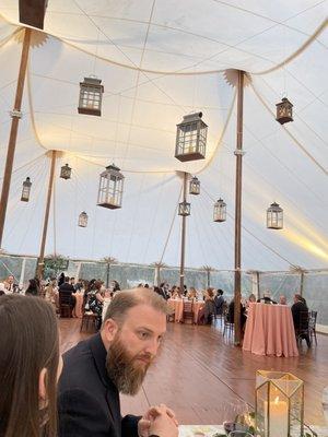 Reception tent