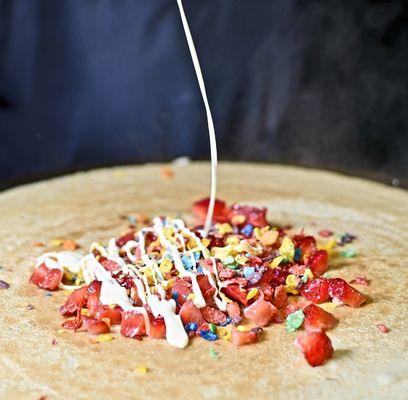 Rainbow crepe