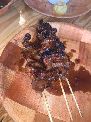 Pork skewers so good