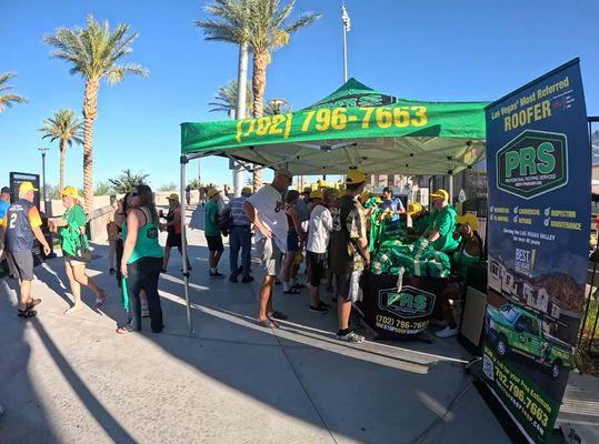 PRS sponsered day at the Las Vegas Ball Park