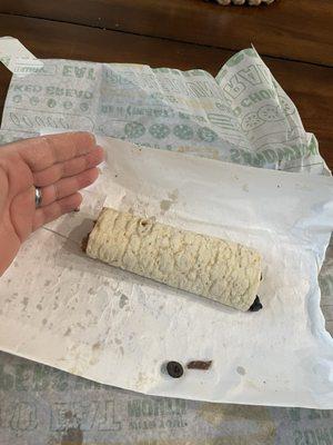 The smallest subway wrap I've ever seen