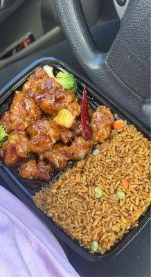 General Tso's Chicken with Pineapple