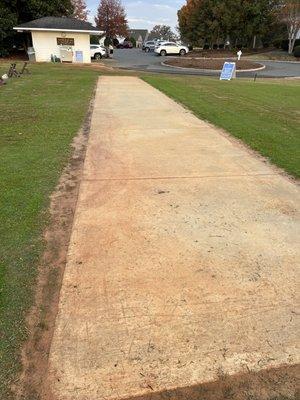 adding astroturf matts on the drive range