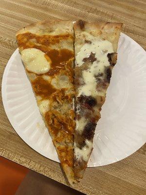 Buffalo Chicken Pizza and Chicken Bacon Ranch Pizza