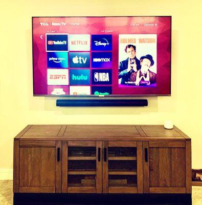 Tv mounting