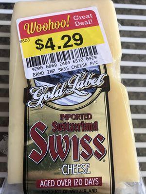 Good deal on Imported Swiss 9oz