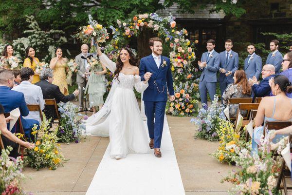 Whimsical and Colorful Wedding Ceremony