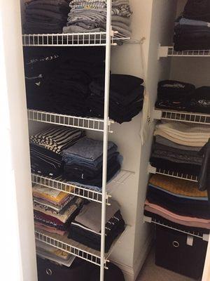 Organized closet, organized life!