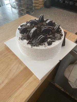 Cookies and cream cake.