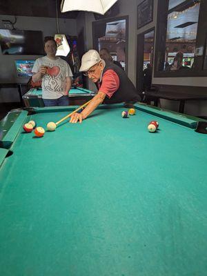 A 92-year old pool shark!