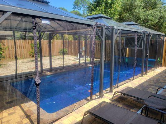 Oasis pool & gazebo cover