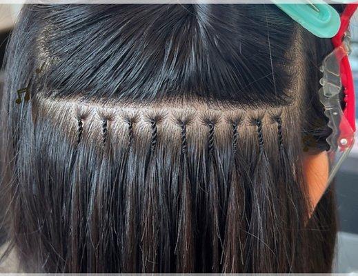 1mm slim Korean braided extensions