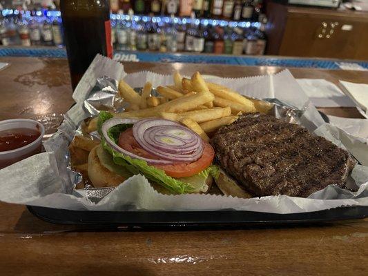 Beef and Ale Burger.