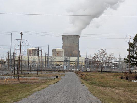 From the "Restricted area past this point" sign, Arkansas Nuclear One, Russellville