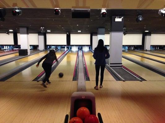 bowling at our Mentorship Program for adopted middle and high school students