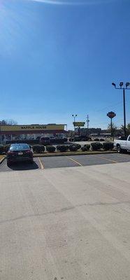 Right next to the truck stop. Easy access Burger King Subway right behind too.