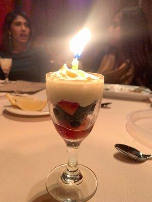 Berry Birthday dessert