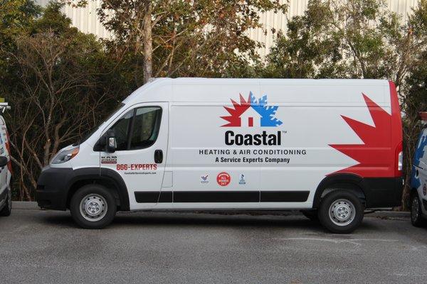 Coastal Service Experts van, November 2021