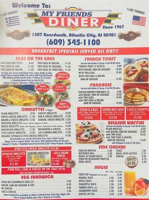 b fast menu as of 7/2/23