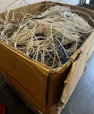 CAT5e/6 ready to be recycled