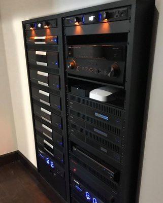 Complete ELAN home automation rack