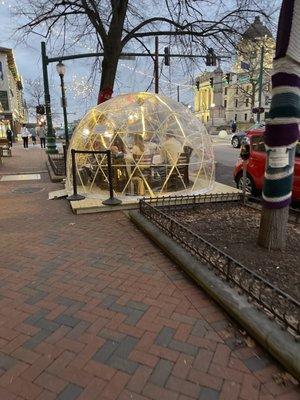 Outdoor dome dining