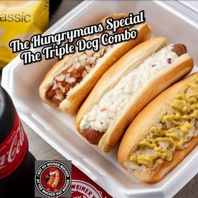 Are you REALLY hungry? Go for the 3 dog combo!