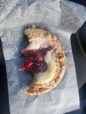 Cherry cheese danish