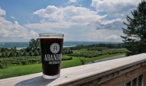 Dark Lager taking in the view