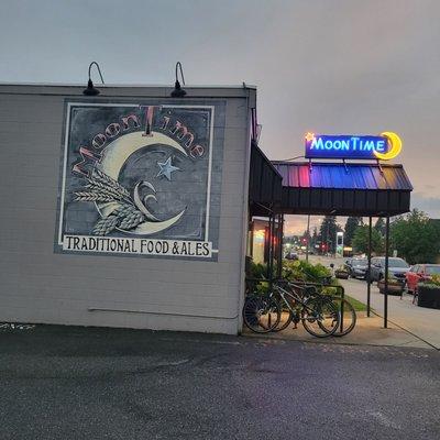 Outside of the Moon Time restaurant!