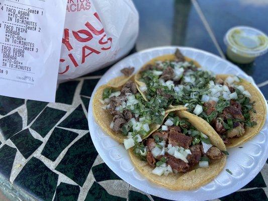 Tacos for now and tacos for dinner because it's taco Tuesday!