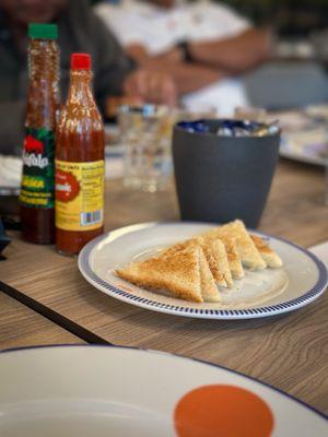 toast to go with sashimi